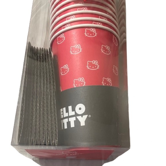 NEW Hello Kitty Hot Cup Set Of 10 W/ Lids + Sleeves - Picture 8 of 15